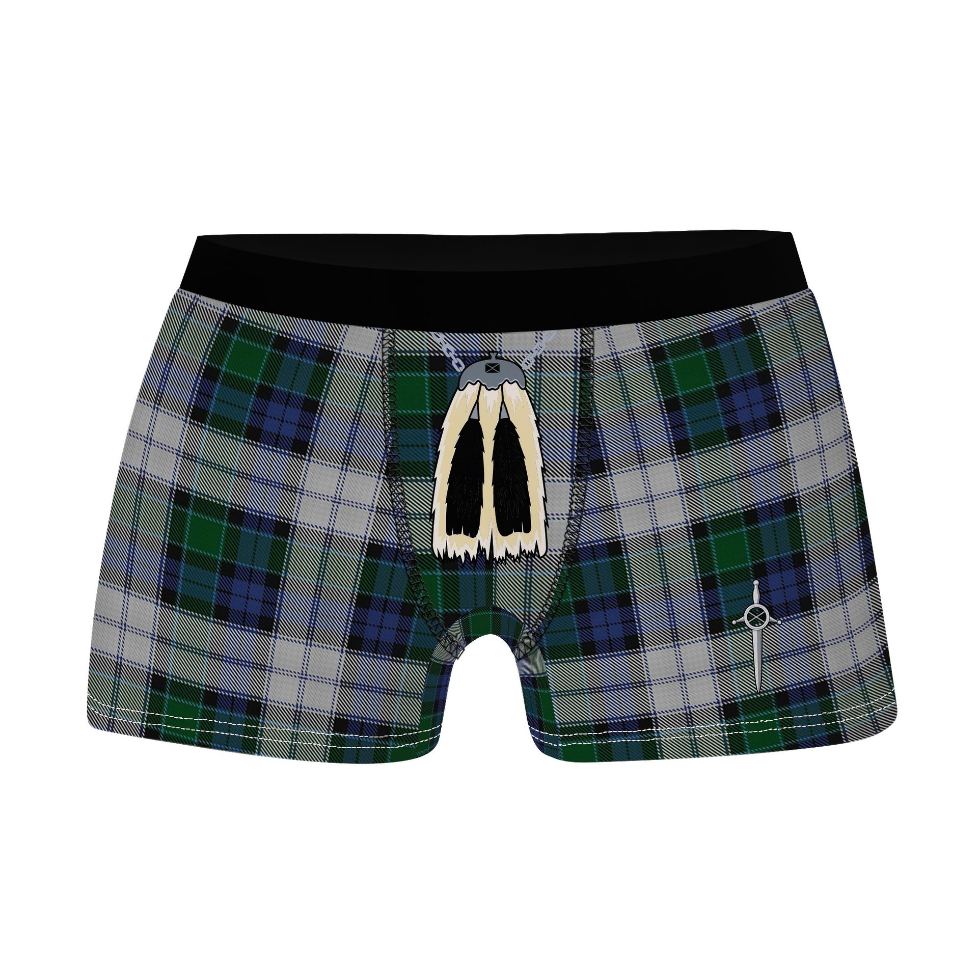 ScotsTee Shop Scottish Graham Dress Clan Highland Kilt Sporran Tartan Boxer Briefs