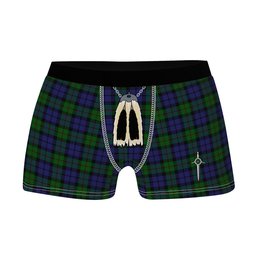 ScotsTee Shop Scottish Dundas Clan Highland Kilt Sporran Tartan Boxer Briefs