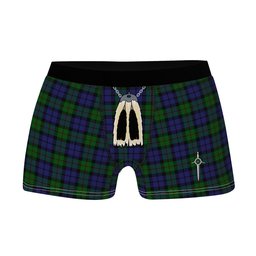 ScotsTee Shop Scottish Dundas Clan Highland Kilt Sporran Tartan Boxer Briefs