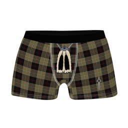 ScotsTee Shop Scottish Dunlop Hunting Clan Highland Kilt Sporran Tartan Boxer Briefs