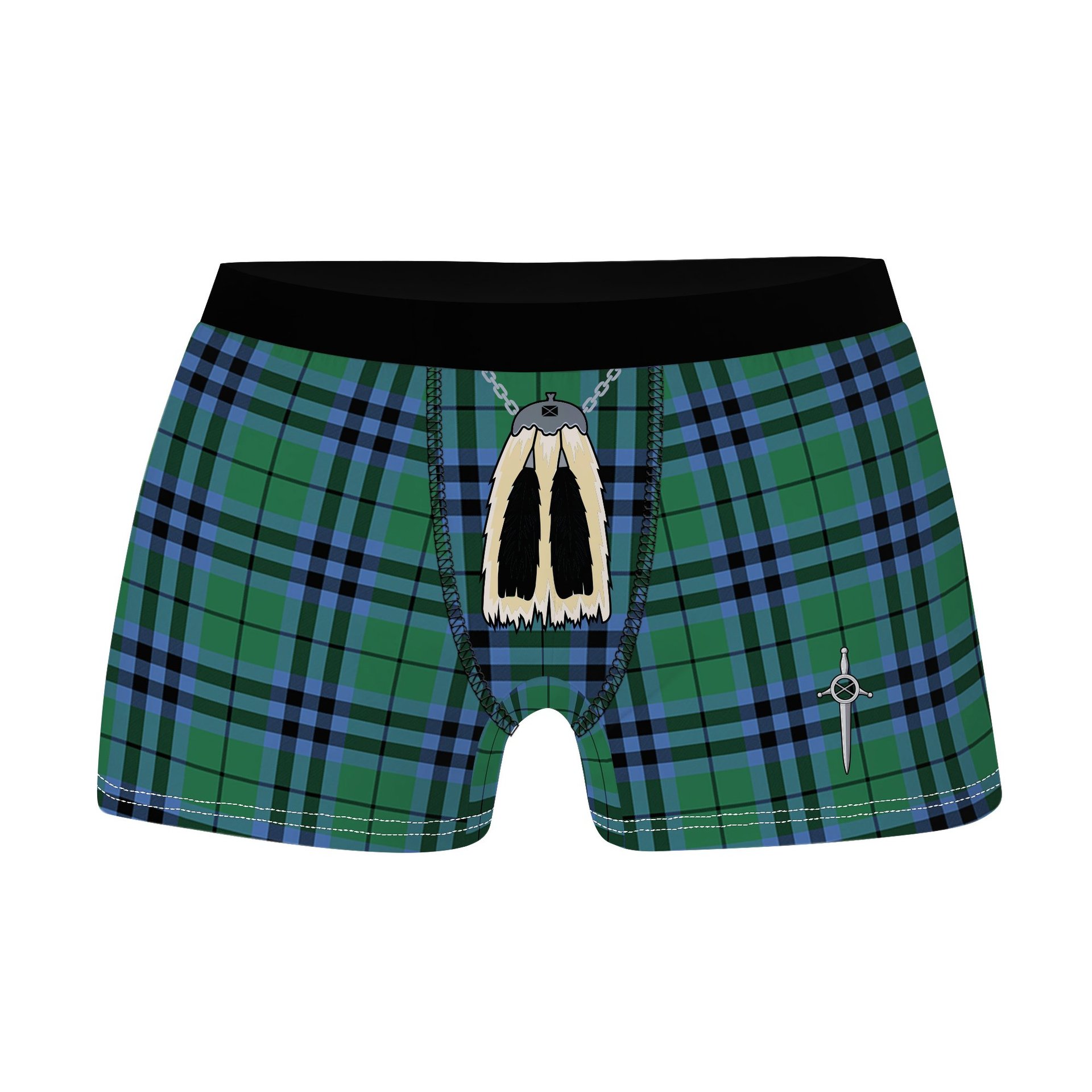 ScotsTee Shop Scottish Keith Ancient Clan Highland Kilt Sporran Tartan Boxer Briefs