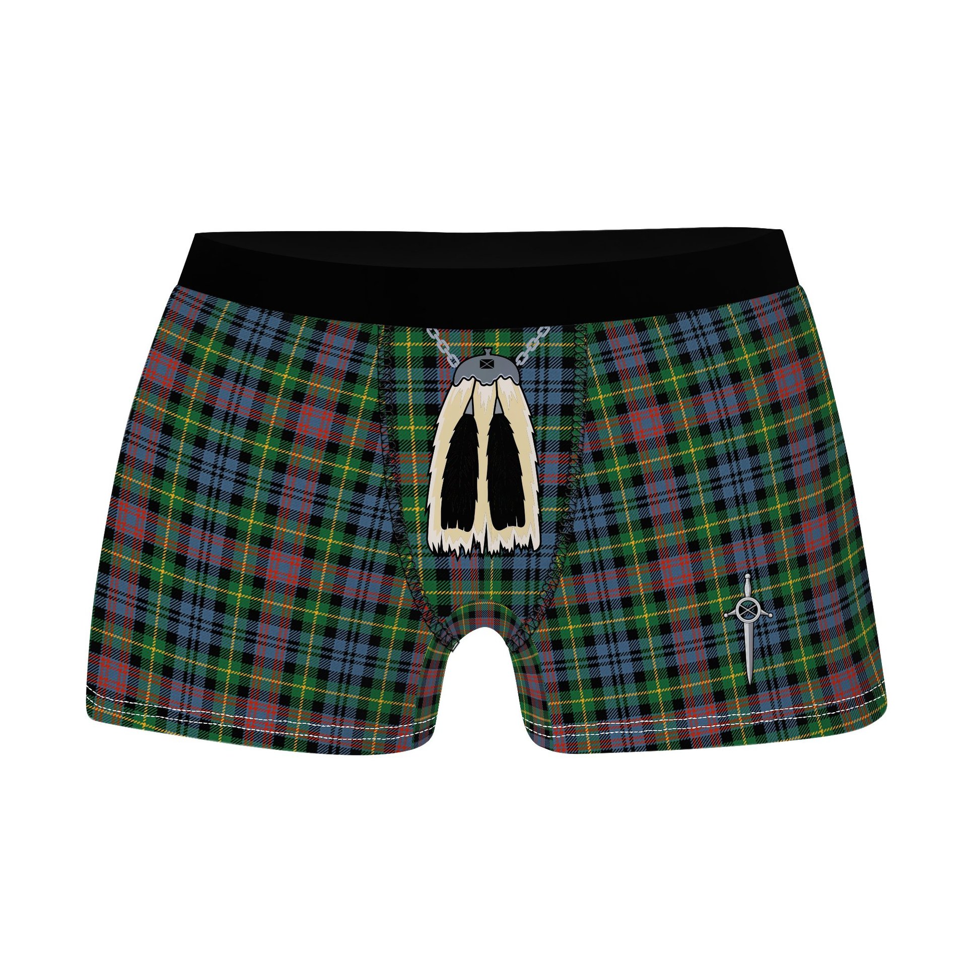 ScotsTee Shop Scottish Keith District Ancient Clan Highland Kilt Sporran Tartan Boxer Briefs