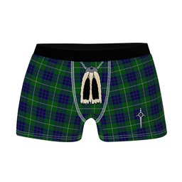 ScotsTee Shop Scottish Hamilton Green Hunting Clan Highland Kilt Sporran Tartan Boxer Briefs