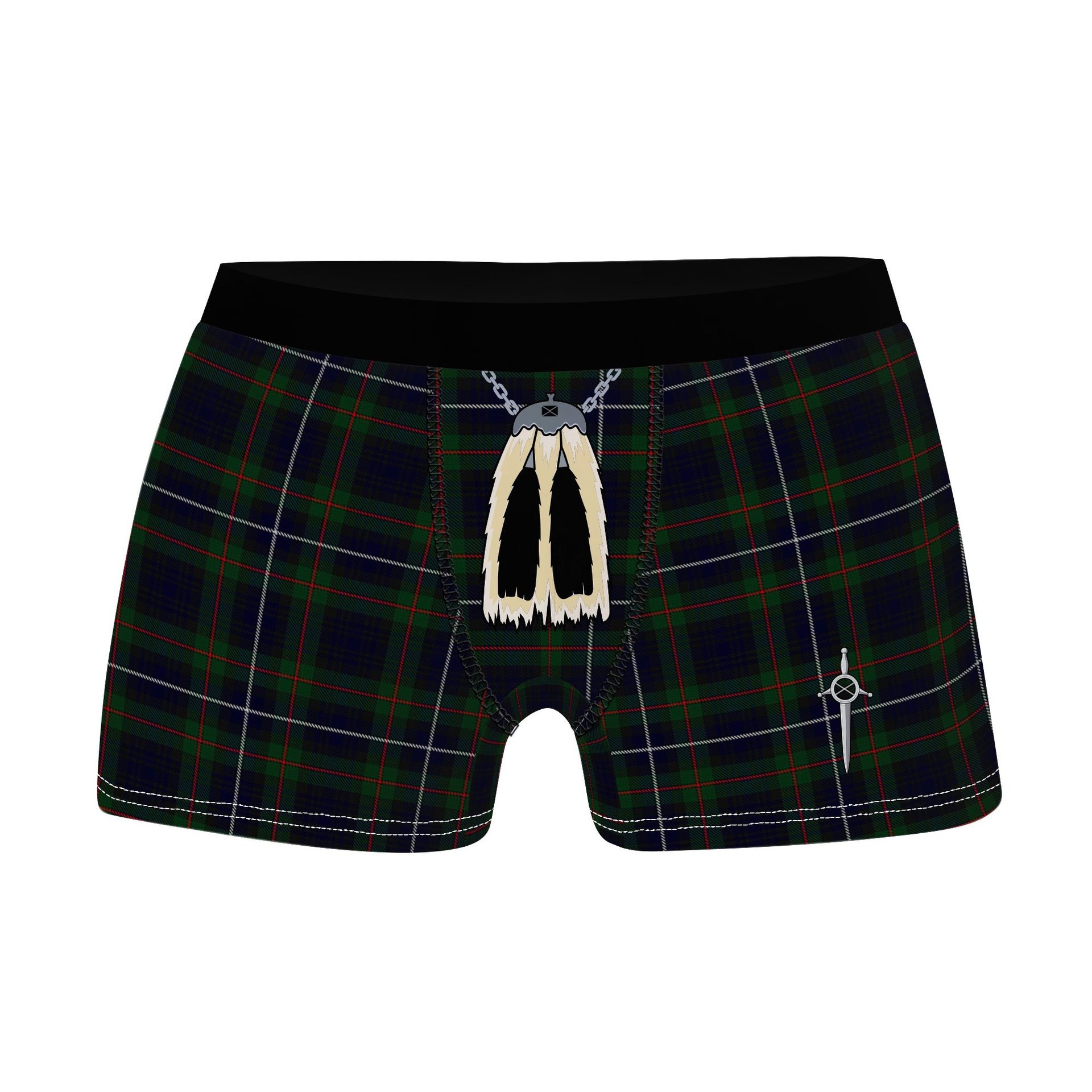 ScotsTee Shop Scottish Humphries Clan Highland Kilt Sporran Tartan Boxer Briefs