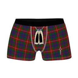 ScotsTee Shop Scottish Fraser of Lovat Clan Highland Kilt Sporran Tartan Boxer Briefs