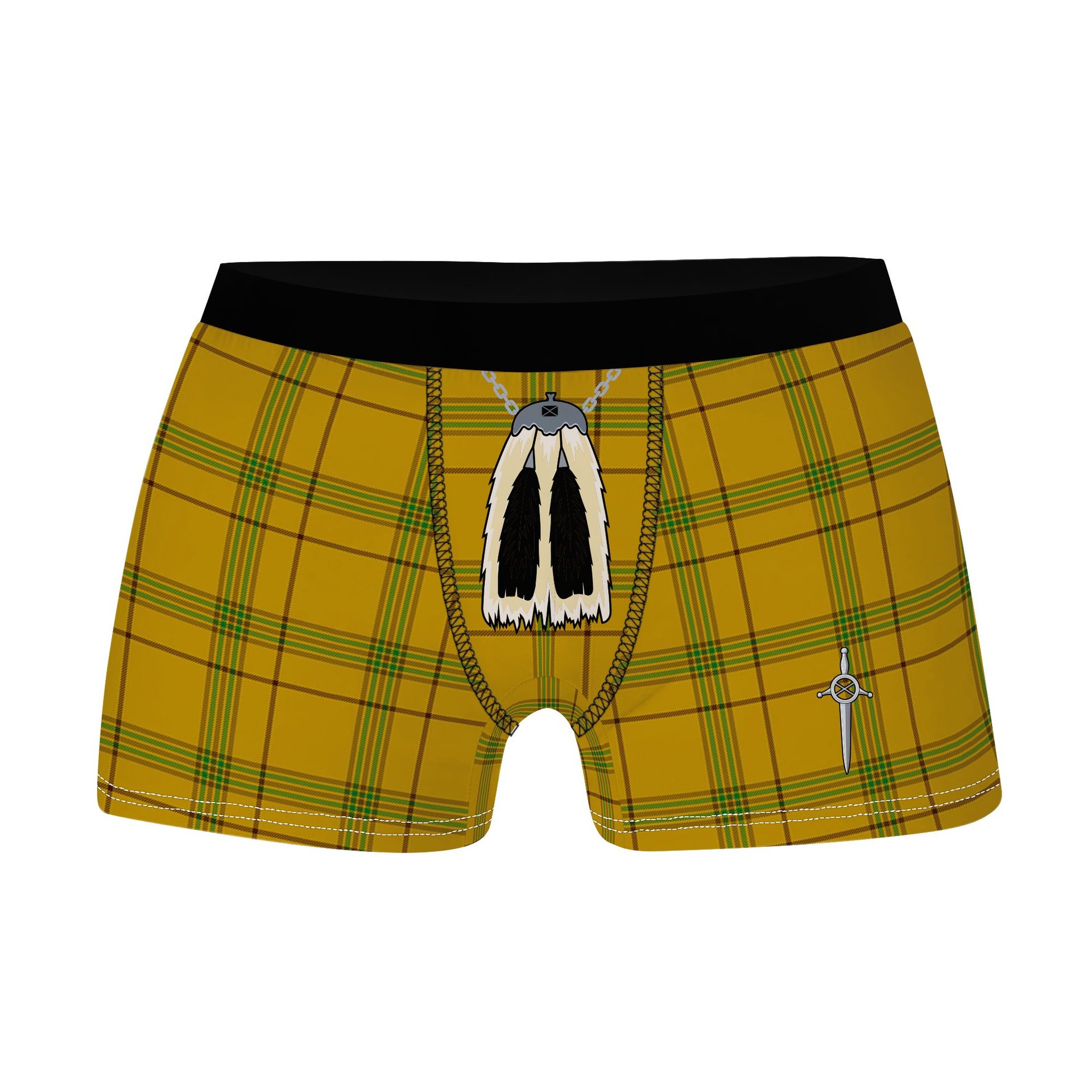 ScotsTee Shop Scottish Houston Clan Highland Kilt Sporran Tartan Boxer Briefs