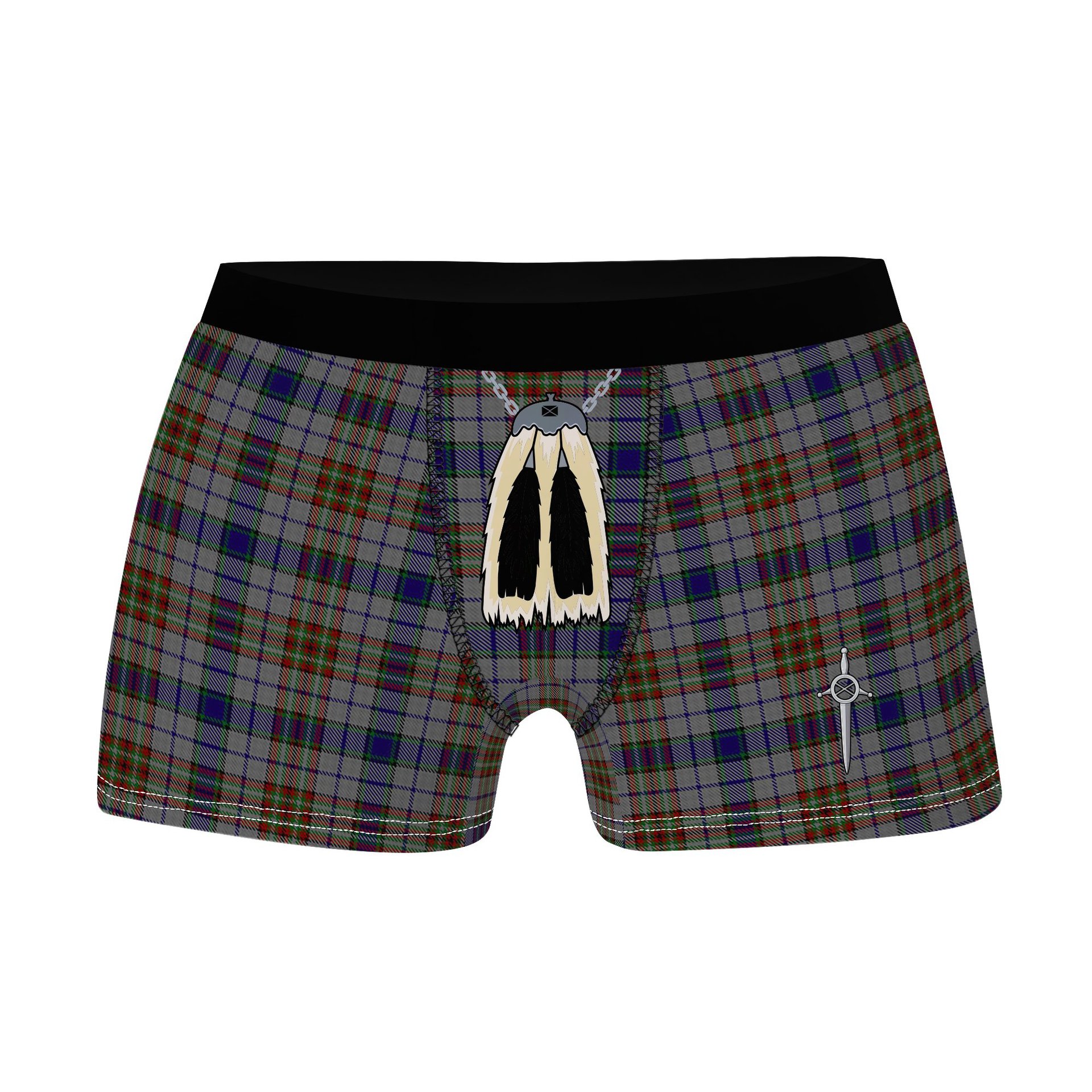 ScotsTee Shop Scottish Gayre Hunting Clan Highland Kilt Sporran Tartan Boxer Briefs