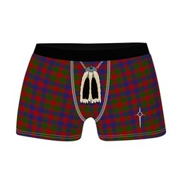 ScotsTee Shop Scottish Gow Clan Highland Kilt Sporran Tartan Boxer Briefs