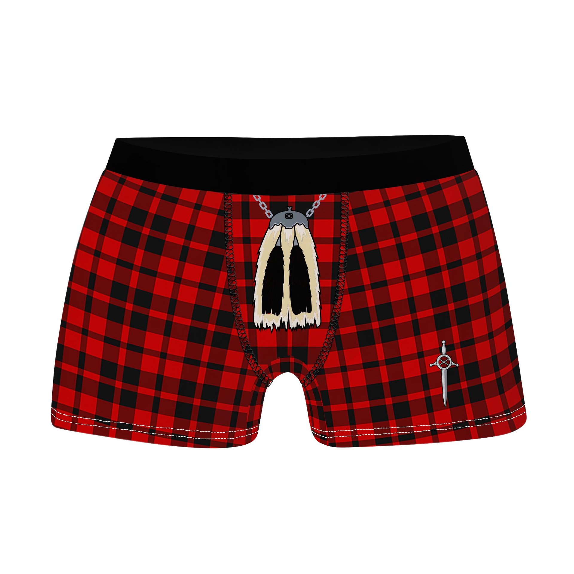 ScotsTee Shop Scottish Hog Clan Highland Kilt Sporran Tartan Boxer Briefs