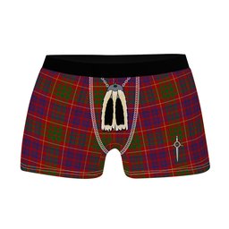 ScotsTee Shop Scottish Fox Red Clan Highland Kilt Sporran Tartan Boxer Briefs