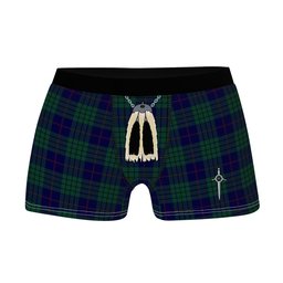 ScotsTee Shop Scottish Hutton Clan Highland Kilt Sporran Tartan Boxer Briefs