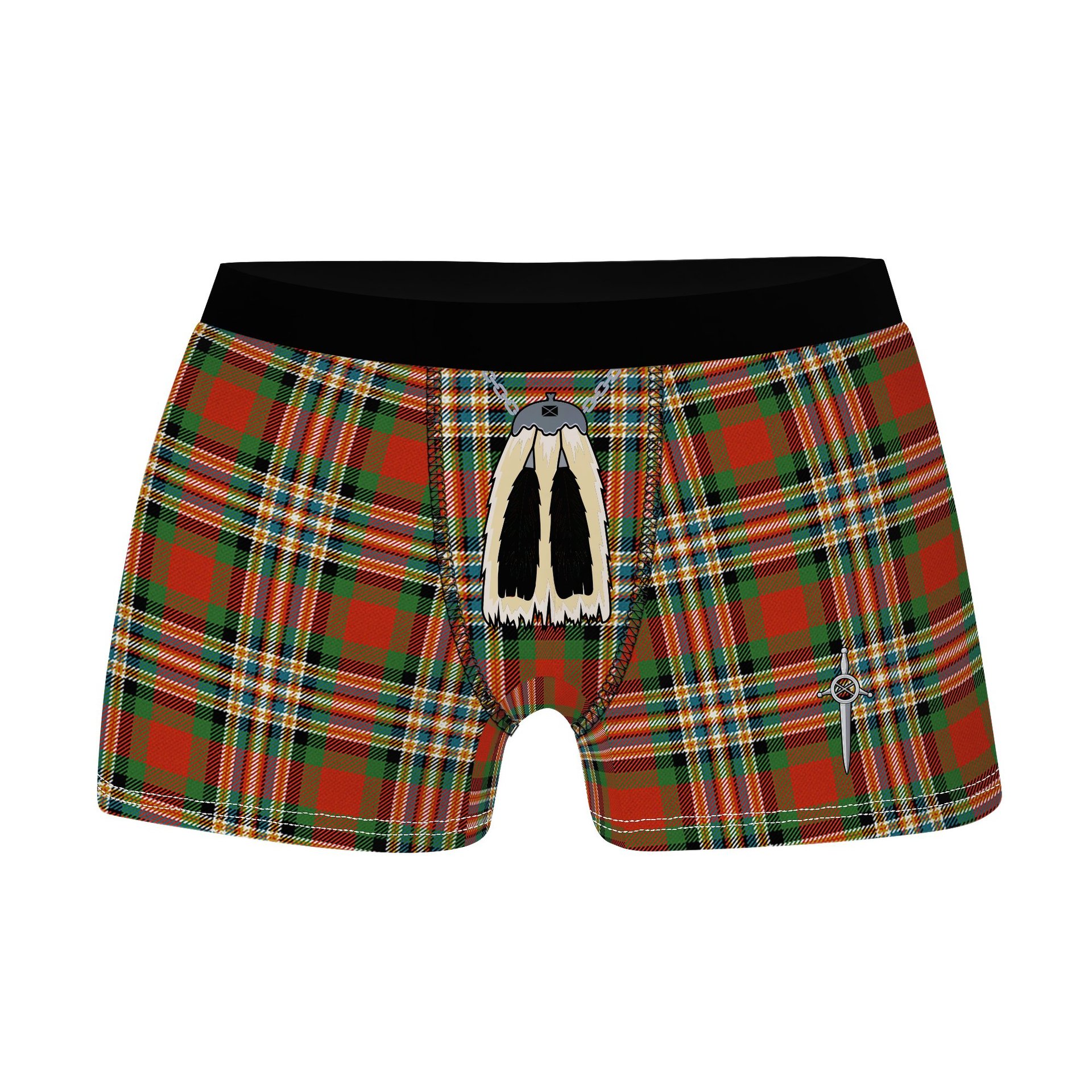 ScotsTee Shop Scottish MacGill Ancient Clan Highland Kilt Sporran Tartan Boxer Briefs