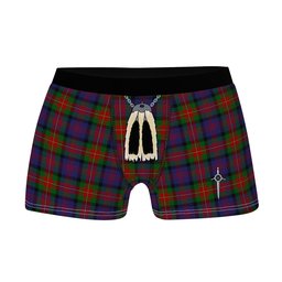 ScotsTee Shop Scottish MacLagan of Glenquiech Clan Highland Kilt Sporran Tartan Boxer Briefs