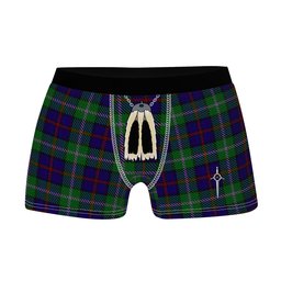 ScotsTee Shop Scottish MacEachain Clan Highland Kilt Sporran Tartan Boxer Briefs