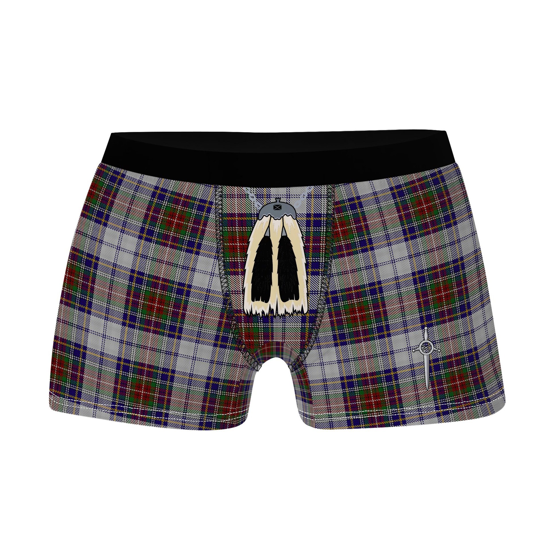 ScotsTee Shop Scottish MacBeth Dress Clan Highland Kilt Sporran Tartan Boxer Briefs
