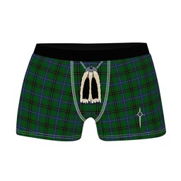 ScotsTee Shop Scottish MacKendrick Clan Highland Kilt Sporran Tartan Boxer Briefs