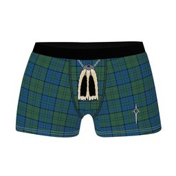 ScotsTee Shop Scottish Lockhart Clan Highland Kilt Sporran Tartan Boxer Briefs