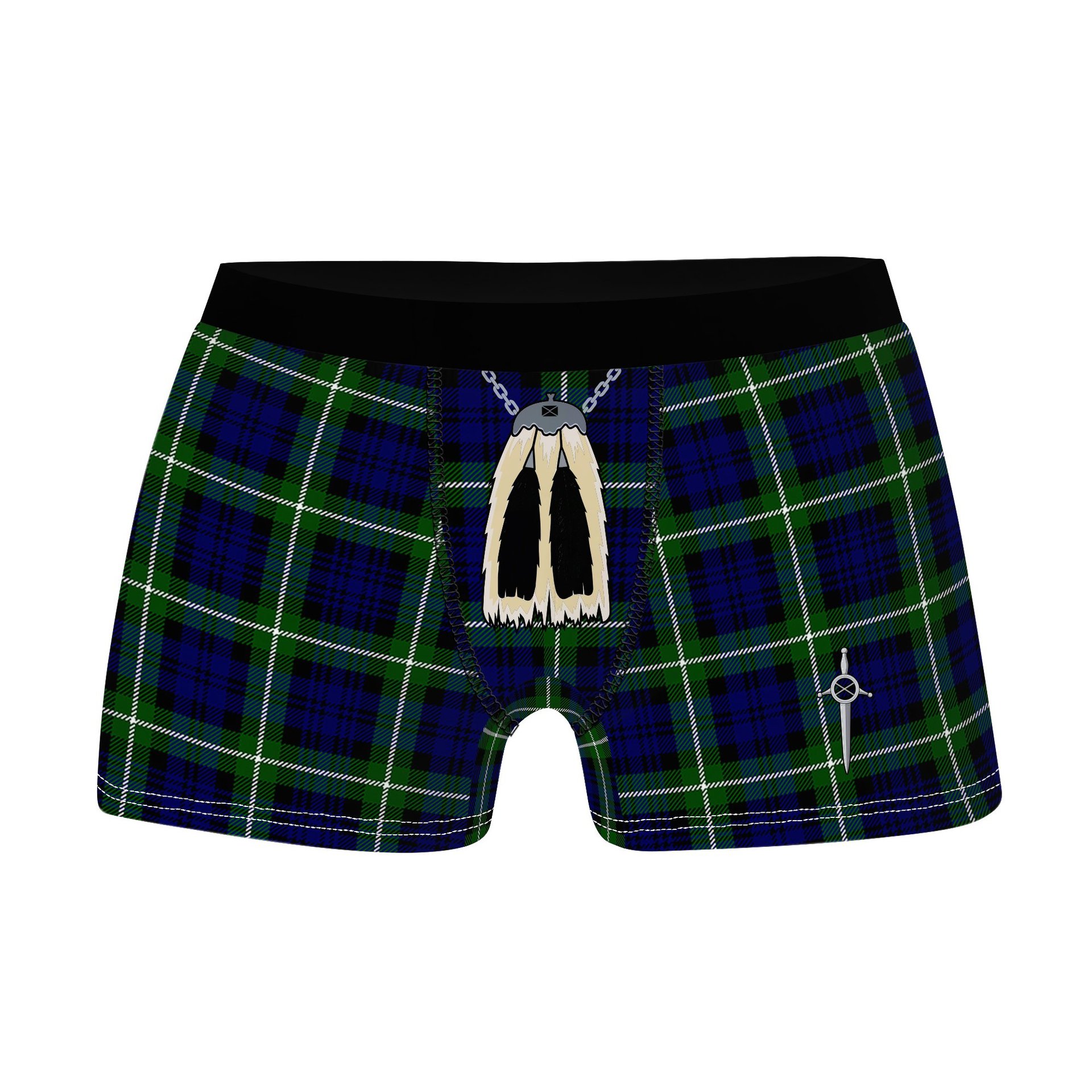 ScotsTee Shop Scottish Lammie Clan Highland Kilt Sporran Tartan Boxer Briefs