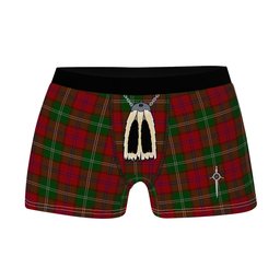 ScotsTee Shop Scottish Leckie Clan Highland Kilt Sporran Tartan Boxer Briefs
