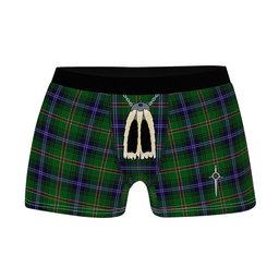 ScotsTee Shop Scottish Kirby Clan Highland Kilt Sporran Tartan Boxer Briefs