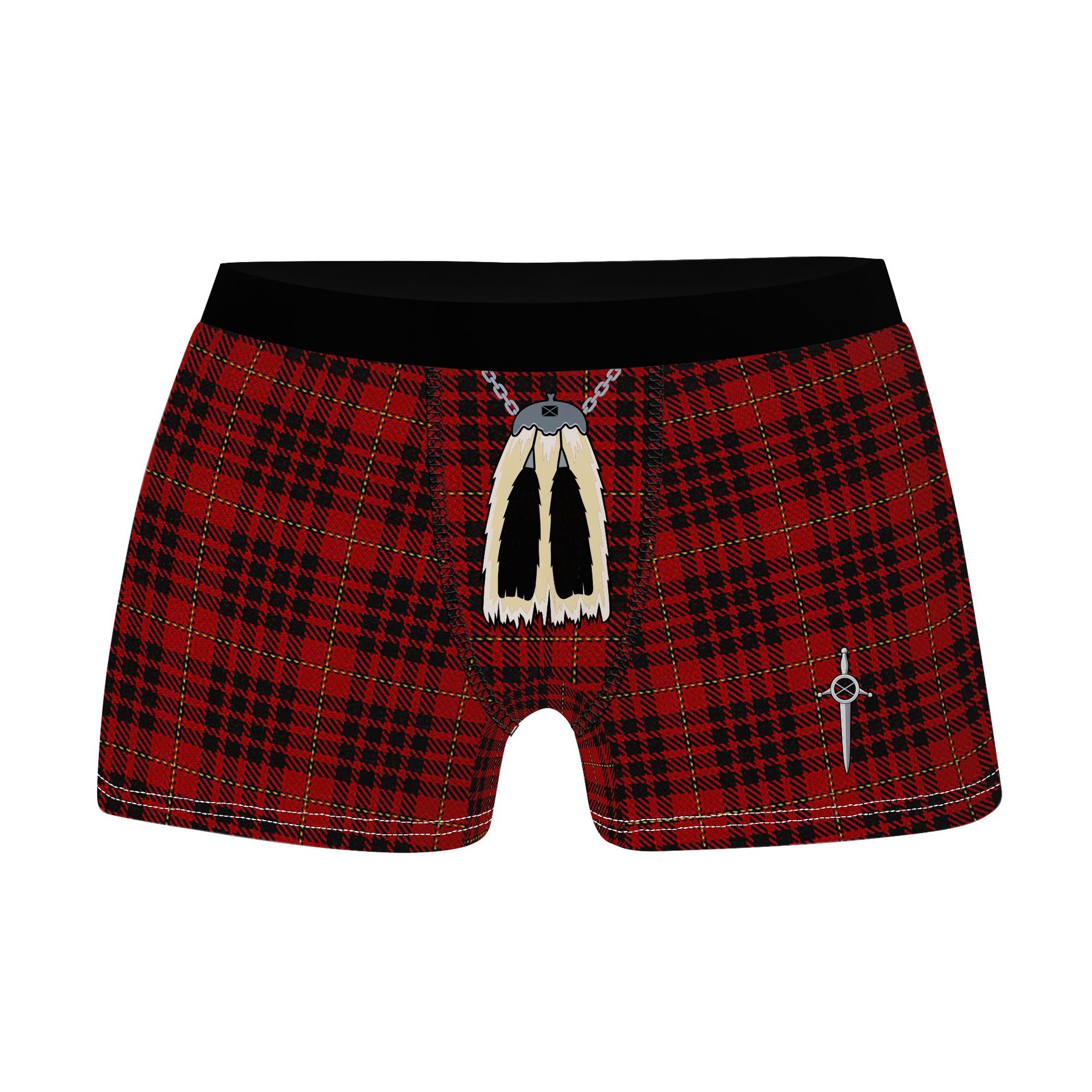 ScotsTee Shop Scottish MacKeane Clan Highland Kilt Sporran Tartan Boxer Briefs