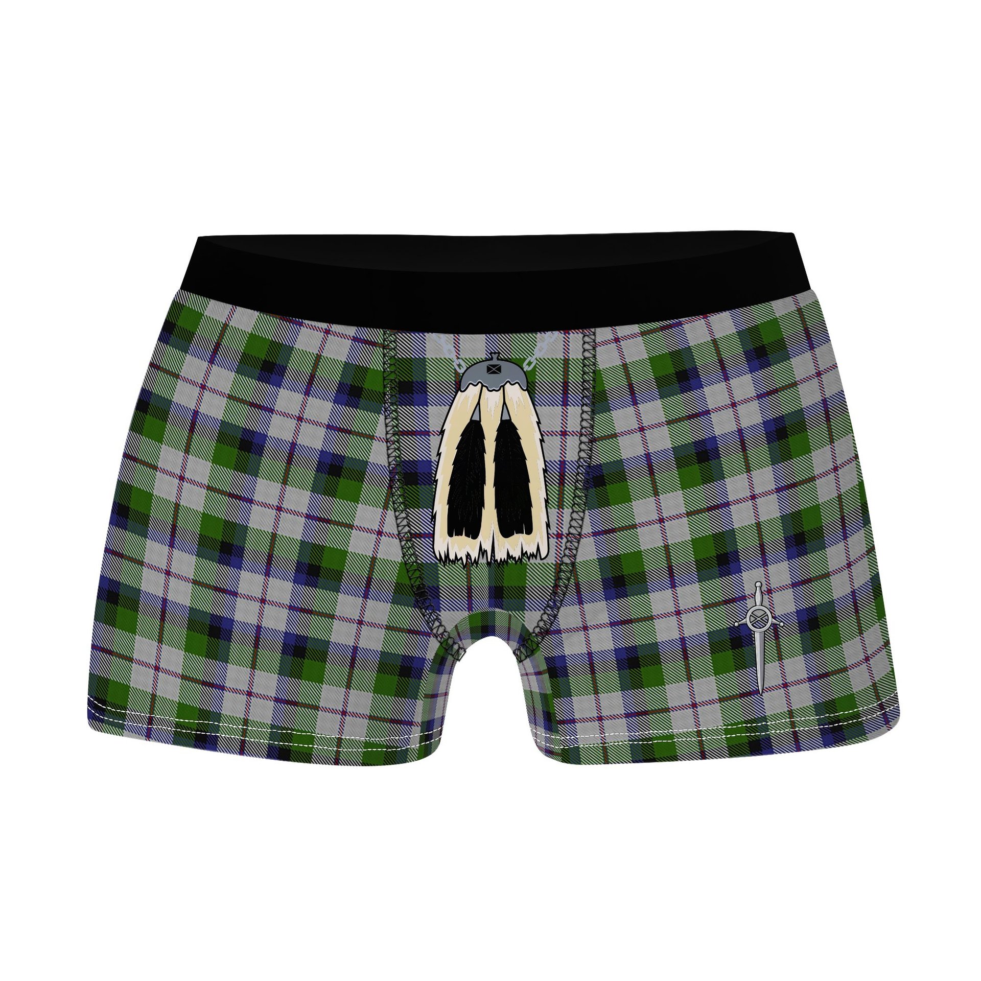 ScotsTee Shop Scottish MacCracken Dress Clan Highland Kilt Sporran Tartan Boxer Briefs