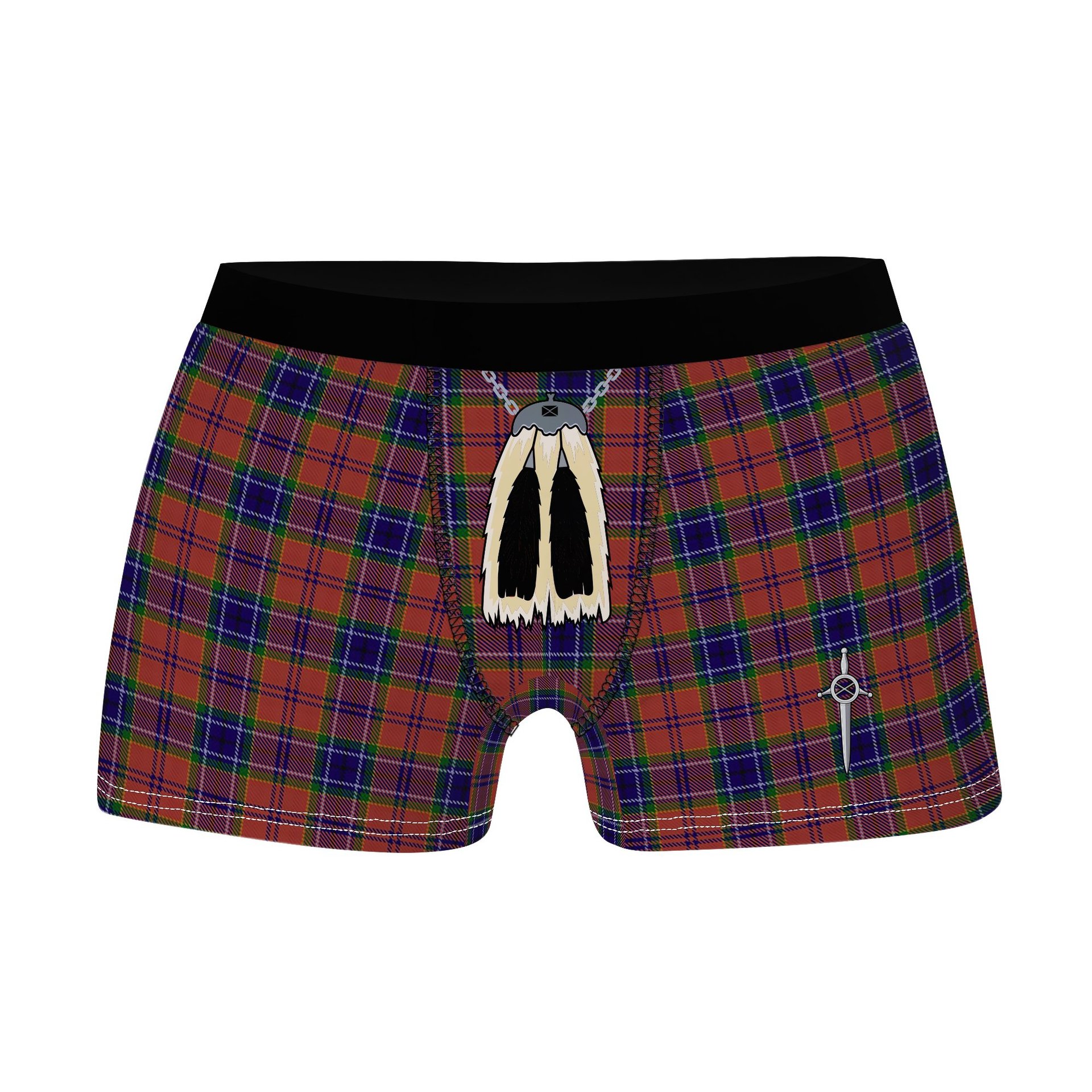 ScotsTee Shop Scottish MacCreary Clan Highland Kilt Sporran Tartan Boxer Briefs