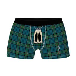 ScotsTee Shop Scottish Kirkpatrick Clan Highland Kilt Sporran Tartan Boxer Briefs