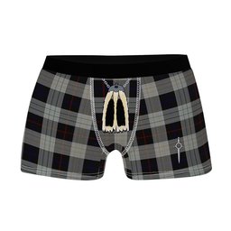 ScotsTee Shop Scottish Kinnieson Clan Highland Kilt Sporran Tartan Boxer Briefs