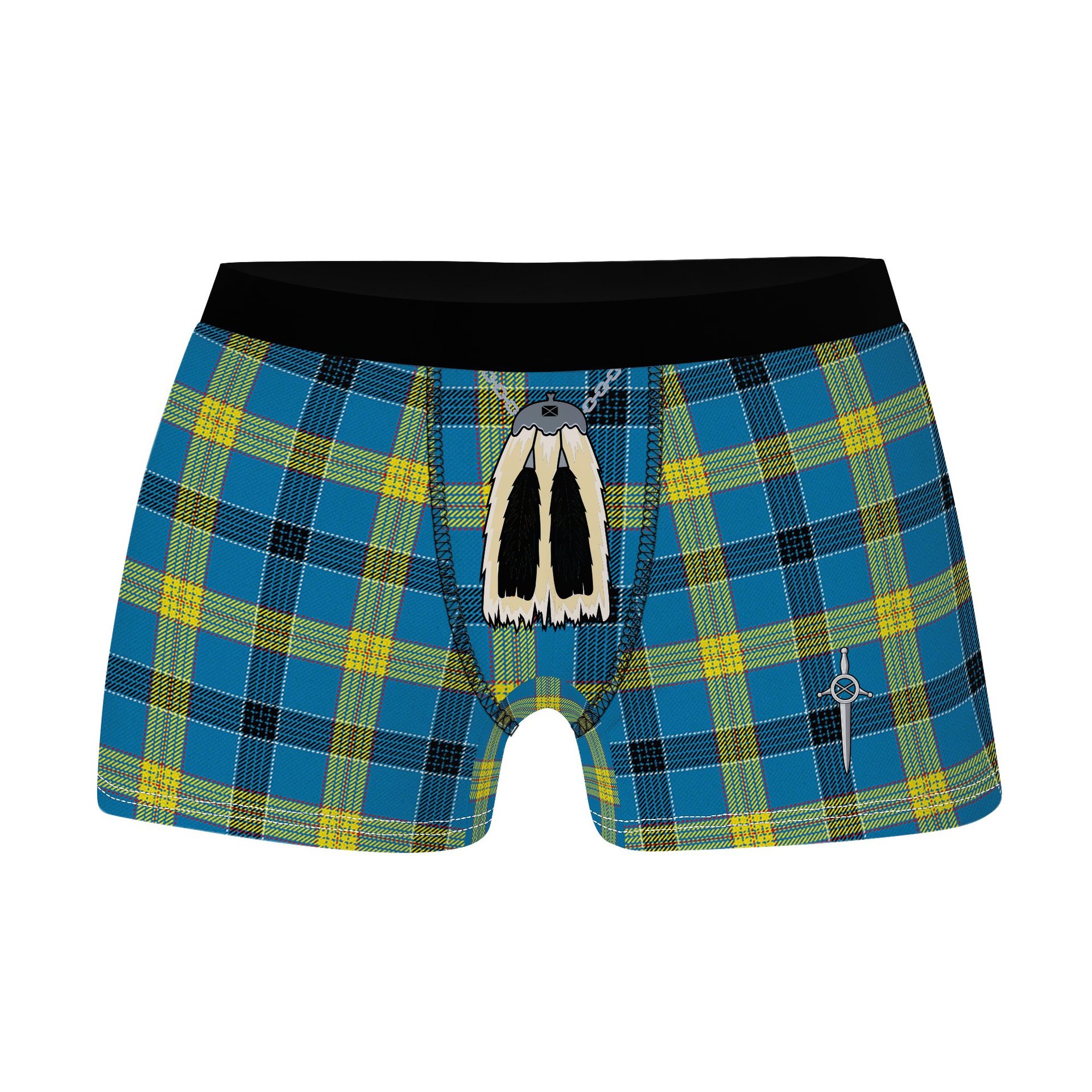 ScotsTee Shop Scottish Laing Modern Clan Highland Kilt Sporran Tartan Boxer Briefs