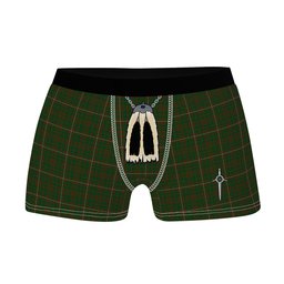 ScotsTee Shop Scottish MacKinnon Hunting Clan Highland Kilt Sporran Tartan Boxer Briefs