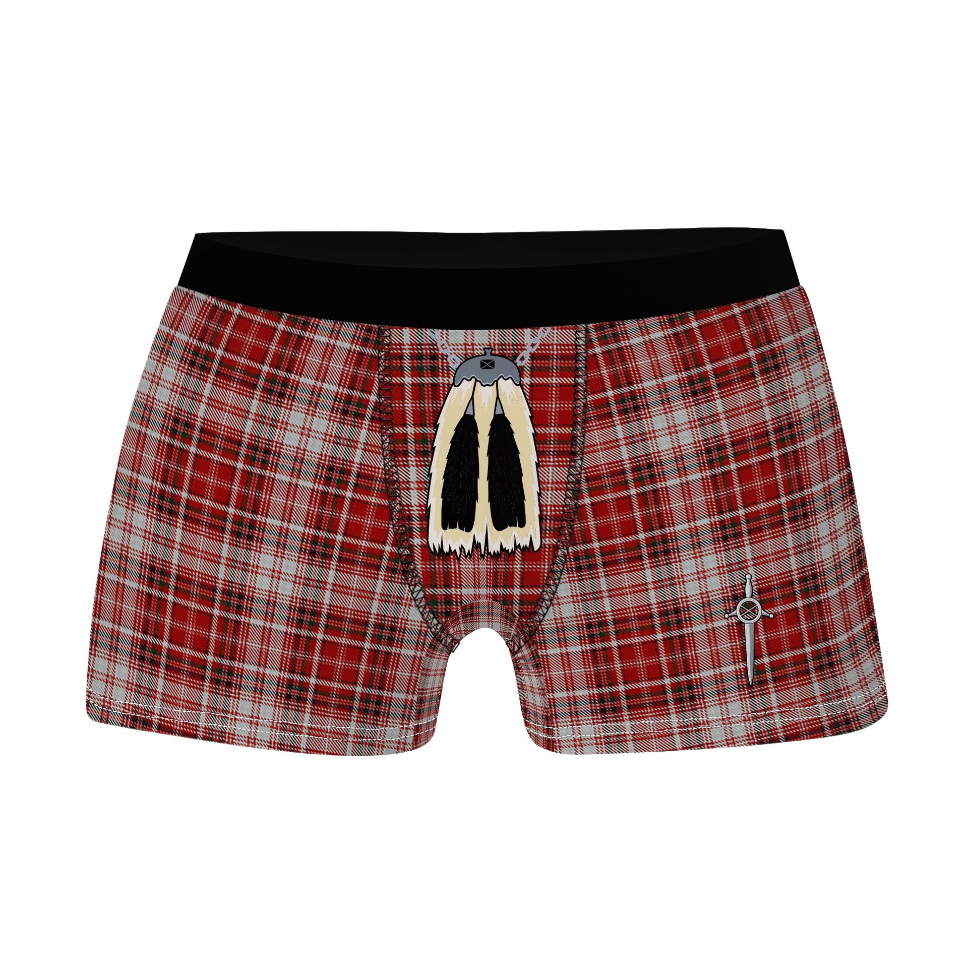 ScotsTee Shop Scottish MacDougal Dress Clan Highland Kilt Sporran Tartan Boxer Briefs