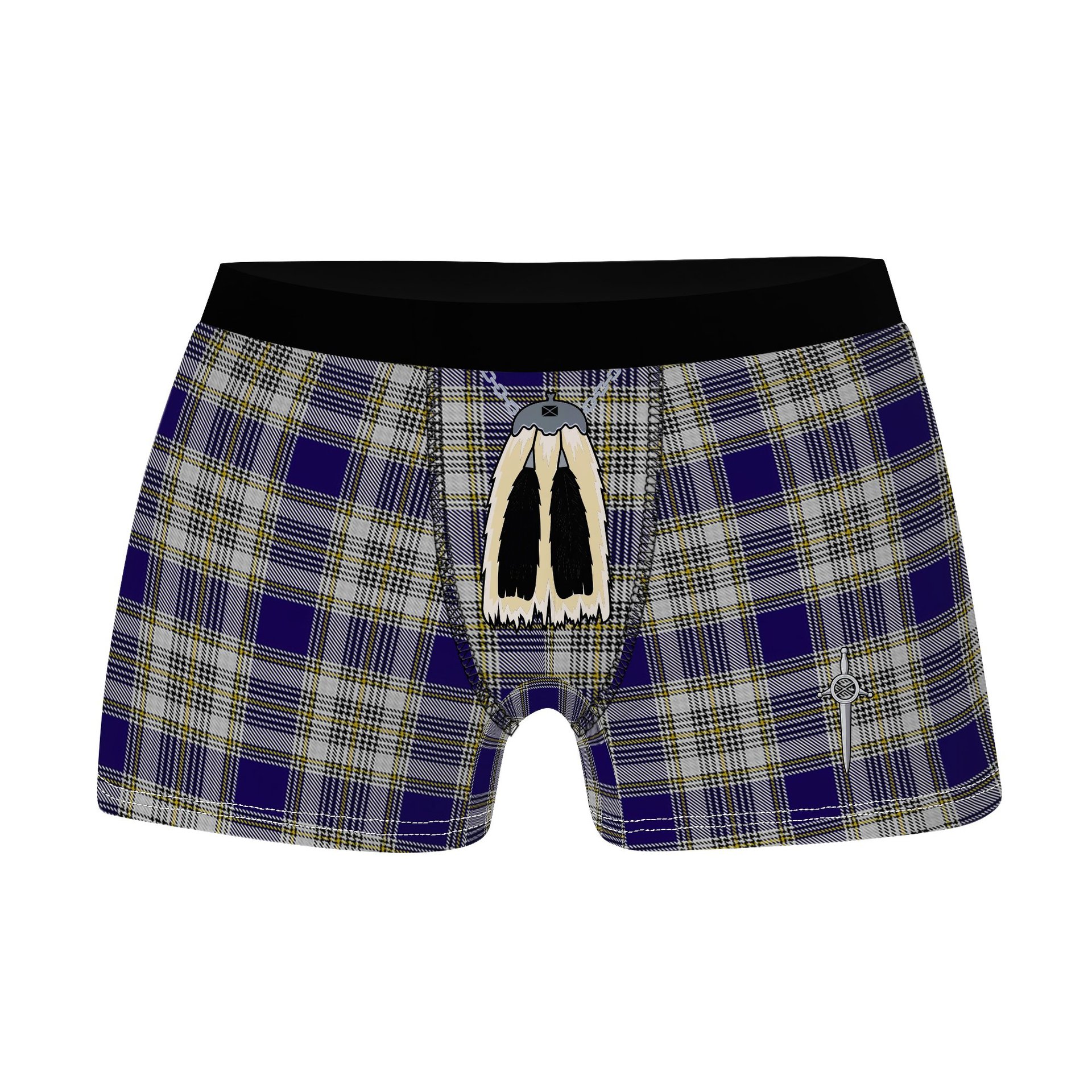 ScotsTee Shop Scottish Livingstone Dress Clan Highland Kilt Sporran Tartan Boxer Briefs