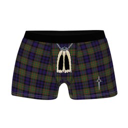 ScotsTee Shop Scottish MacLellan Modern Clan Highland Kilt Sporran Tartan Boxer Briefs