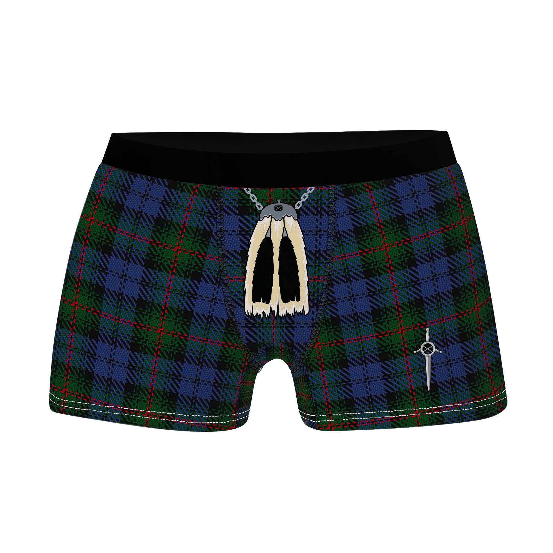 ScotsTee Shop Scottish Louise of Lorne Clan Highland Kilt Sporran Tartan Boxer Briefs