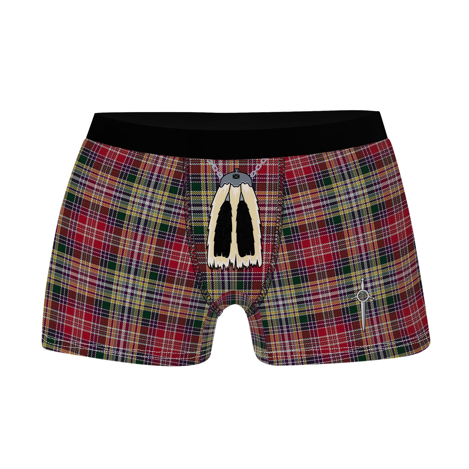 ScotsTee Shop Scottish Lasting Clan Highland Kilt Sporran Tartan Boxer Briefs