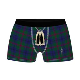 ScotsTee Shop Scottish Laurie Clan Highland Kilt Sporran Tartan Boxer Briefs