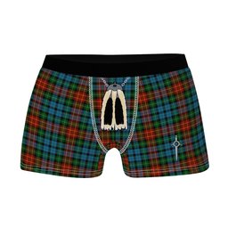 ScotsTee Shop Scottish Langston Clan Highland Kilt Sporran Tartan Boxer Briefs