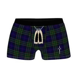 ScotsTee Shop Scottish Leung Clan Highland Kilt Sporran Tartan Boxer Briefs
