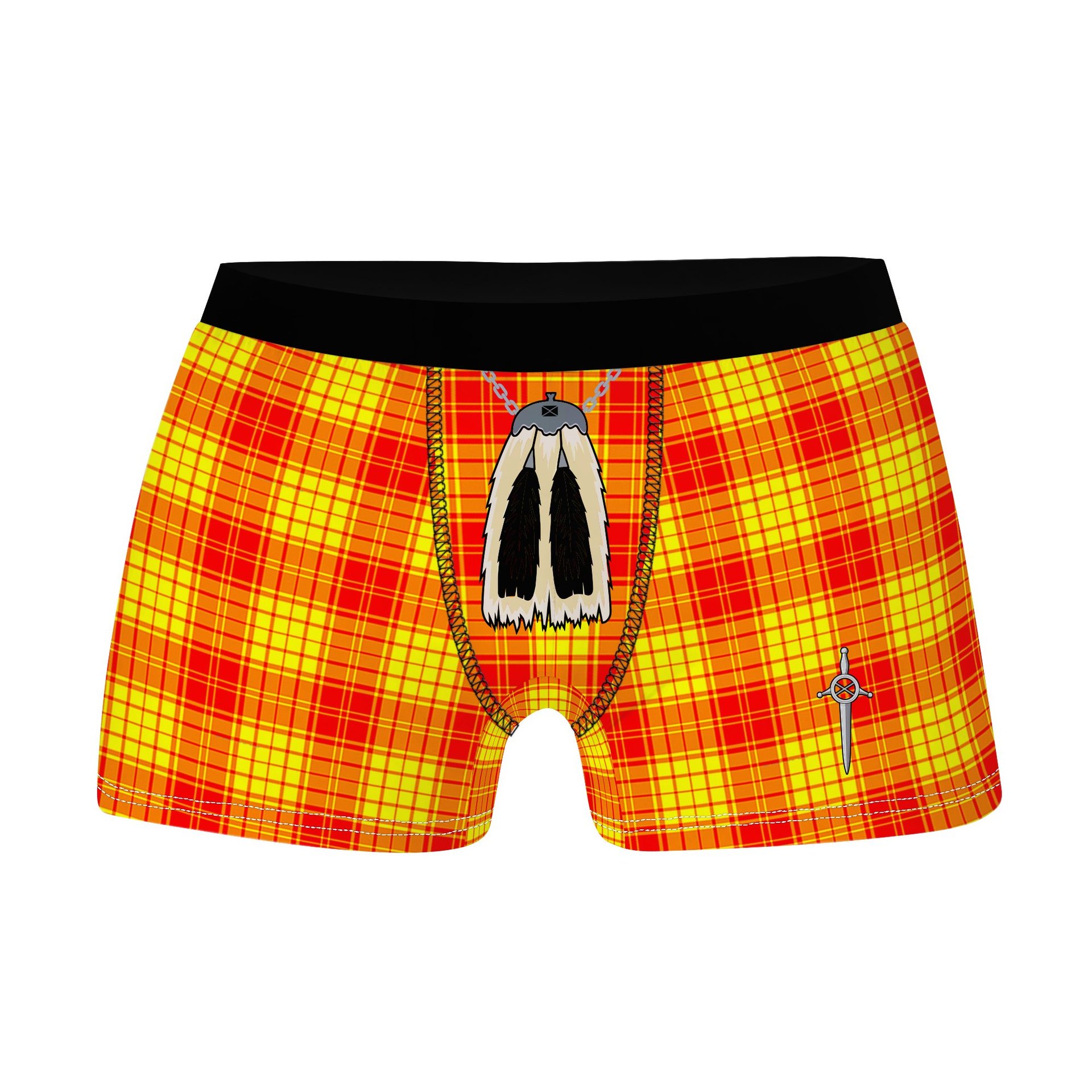 ScotsTee Shop Scottish MacMillan Clan Highland Kilt Sporran Tartan Boxer Briefs