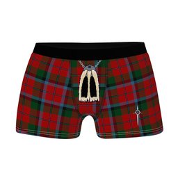 ScotsTee Shop Scottish MacNachten Clan Highland Kilt Sporran Tartan Boxer Briefs