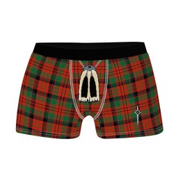 ScotsTee Shop Scottish MacNicol Ancient Clan Highland Kilt Sporran Tartan Boxer Briefs