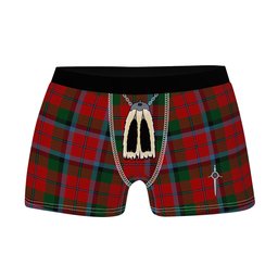ScotsTee Shop Scottish Macnaghten Clan Highland Kilt Sporran Tartan Boxer Briefs