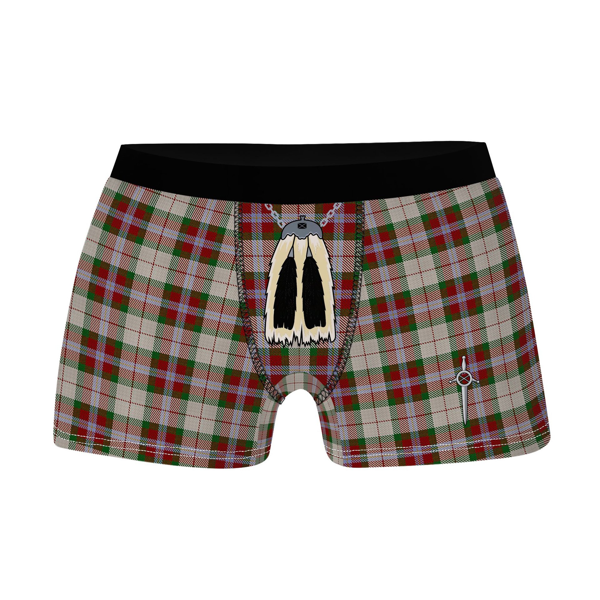 ScotsTee Shop Scottish MacLean Dress Clan Highland Kilt Sporran Tartan Boxer Briefs