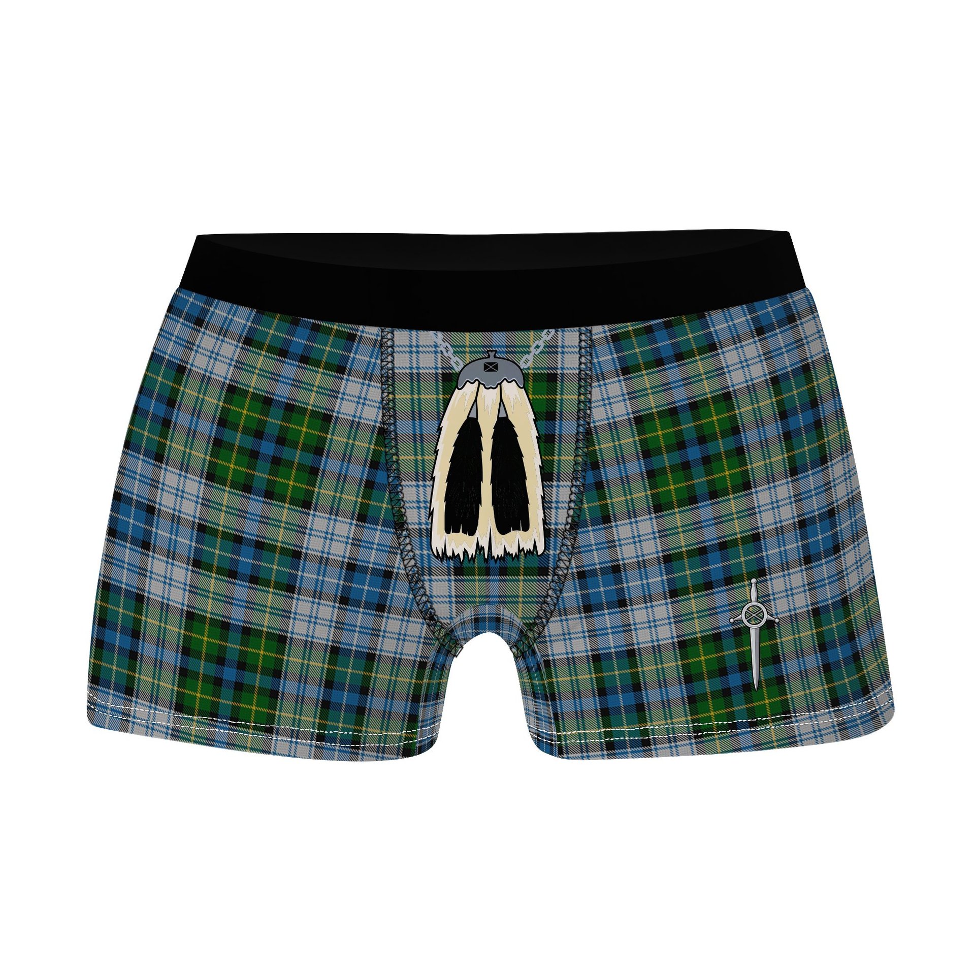 ScotsTee Shop Scottish MacNeil Dress Clan Highland Kilt Sporran Tartan Boxer Briefs