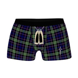 ScotsTee Shop Scottish MacKusick Clan Highland Kilt Sporran Tartan Boxer Briefs