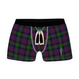 ScotsTee Shop Scottish Logan 1831 Clan Highland Kilt Sporran Tartan Boxer Briefs