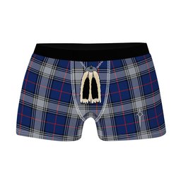 ScotsTee Shop Scottish Kinnaird Modern Clan Highland Kilt Sporran Tartan Boxer Briefs