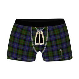 ScotsTee Shop Scottish MacCaskill Clan Highland Kilt Sporran Tartan Boxer Briefs