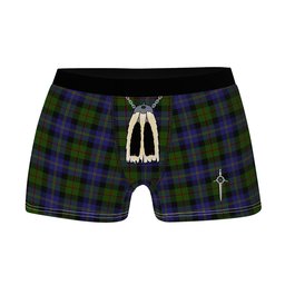 ScotsTee Shop Scottish MacCaskill Clan Highland Kilt Sporran Tartan Boxer Briefs